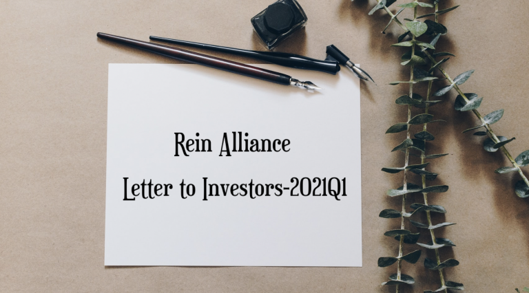 給投資者的信 – 2021Q1