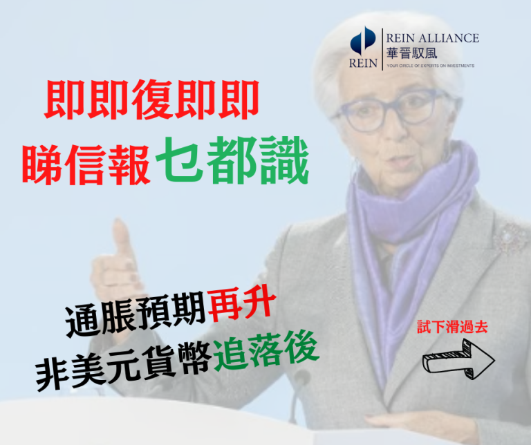 通脹預期再升 非美元貨幣追落後